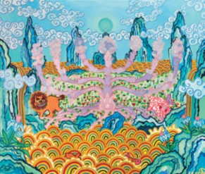 양선(Change for goodness) 60.6×72.7cm Mixed media on canvas 자비(GOD is a merciful) 60.6×72.7cm Mixed media on canvas